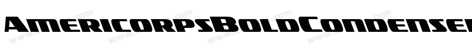 AmericorpsBoldCondensed-yWL3字体转换