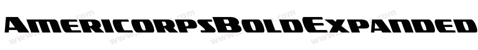 AmericorpsBoldExpanded-9jKB字体转换