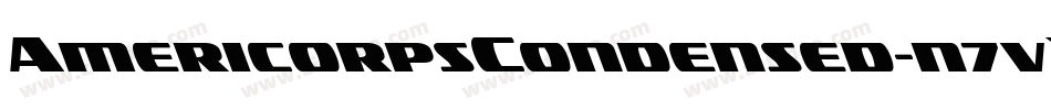 AmericorpsCondensed-n7vY字体转换