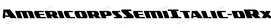 AmericorpsSemiItalic-dRxX字体转换