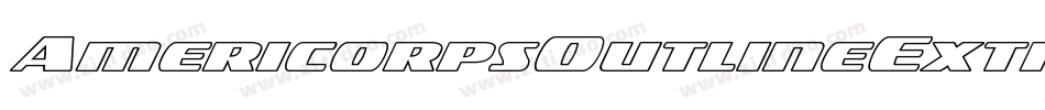 AmericorpsOutlineExtraCond-mw1G字体转换