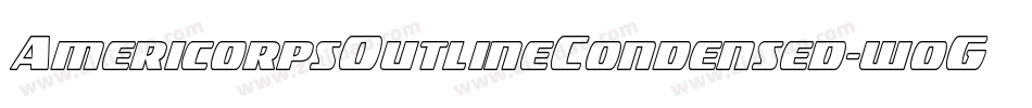 AmericorpsOutlineCondensed-w0GZ字体转换