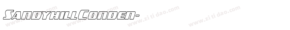 SandyhillConden字体转换