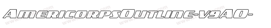 AmericorpsOutline-v9AO字体转换