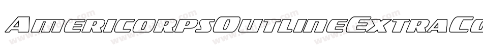 AmericorpsOutlineExtraCond-mw1G字体转换