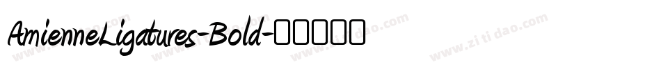 AmienneLigatures-Bold字体转换