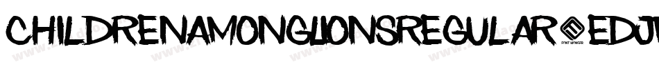 ChildrenAmongLionsRegular-eDJm字体转换