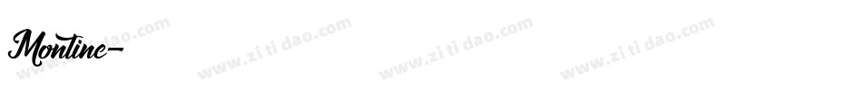 Montine字体转换