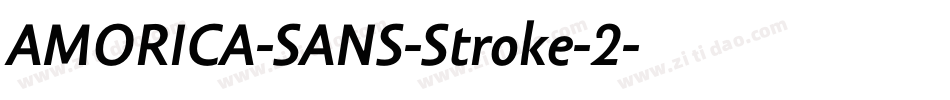 AMORICA-SANS-Stroke-2字体转换