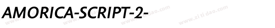 AMORICA-SCRIPT-2字体转换