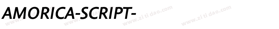 AMORICA-SCRIPT字体转换