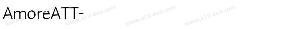 AmoreATT字体转换