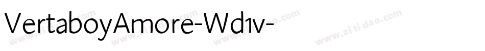 VertaboyAmore-Wd1v字体转换