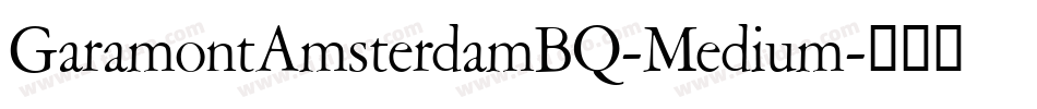 GaramontAmsterdamBQ-Medium字体转换