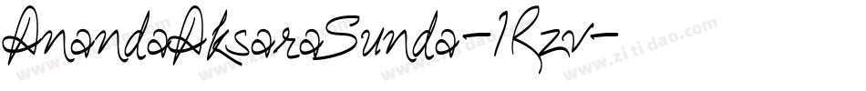 AnandaAksaraSunda-1Rzv字体转换