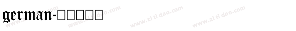 german字体转换