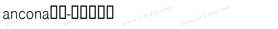 ancona字体字体转换