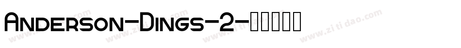 Anderson-Dings-2字体转换