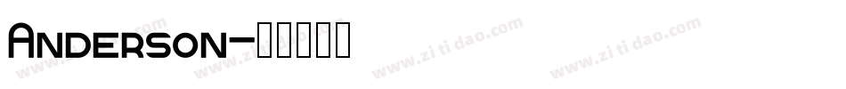 Anderson字体转换