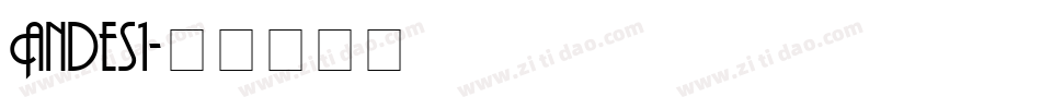 Andes1字体转换