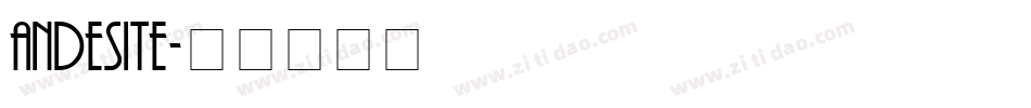 andesite字体转换