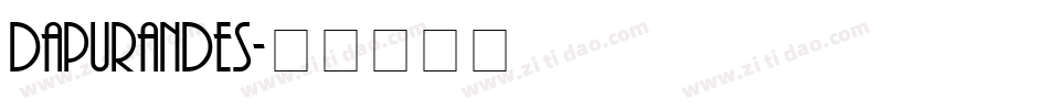 dapurandes字体转换