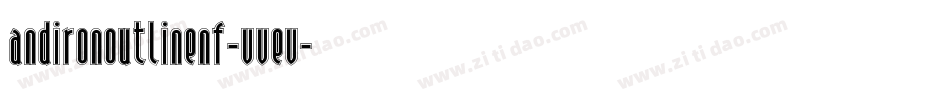 AndironOutlineNf-VVEV字体转换