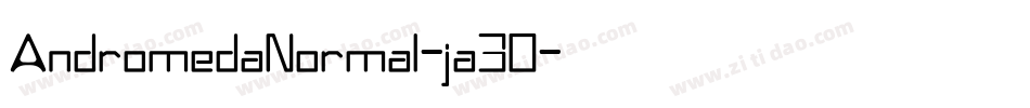 AndromedaNormal-ja30字体转换