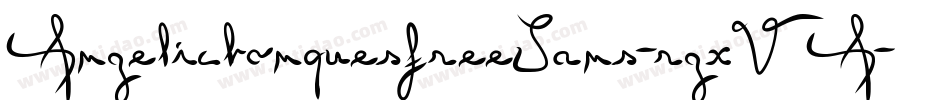 AngelicbonquesfreeSans-rgxVA字体转换