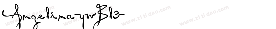 Angelina-ywBl3字体转换