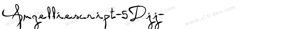 Angelliescript-5Djj字体转换