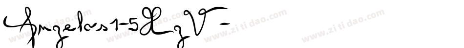 Angelos1-5XgV字体转换