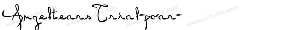 AngeltearsTrial-poar字体转换