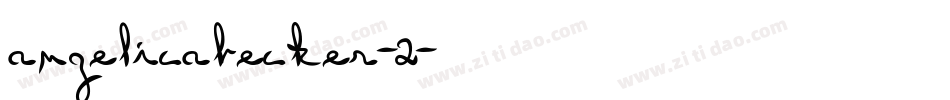 angelicabecker-2字体转换