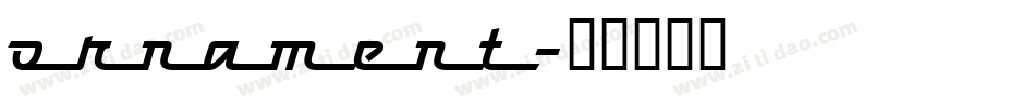 ornament字体转换