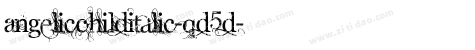 AngelicChildItalic-qd5d字体转换