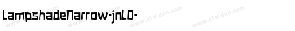 LampshadeNarrow-jnLO字体转换