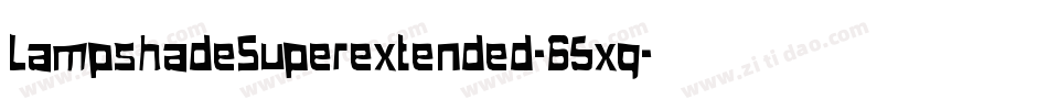 LampshadeSuperextended-65xq字体转换