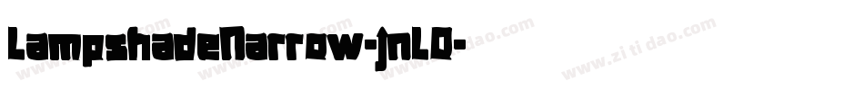 LampshadeNarrow-jnLO字体转换