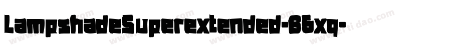 LampshadeSuperextended-65xq字体转换