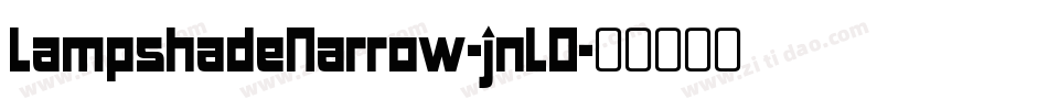 LampshadeNarrow-jnLO字体转换