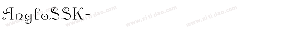 AngloSSK字体转换