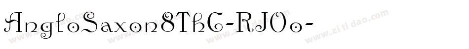 AngloSaxon8ThC-RJOo字体转换
