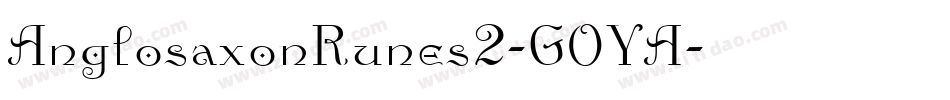 AnglosaxonRunes2-GOYA字体转换