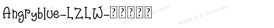 Angryblue-LZLW字体转换