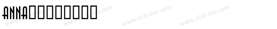 anna字库字体转换
