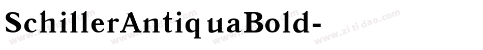 SchillerAntiquaBold字体转换
