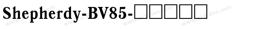 Shepherdy-BV85字体转换