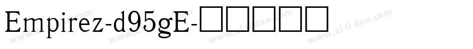 Empirez-d95gE字体转换