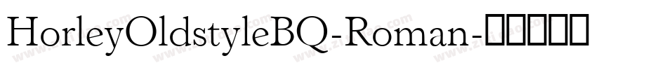 HorleyOldstyleBQ-Roman字体转换
